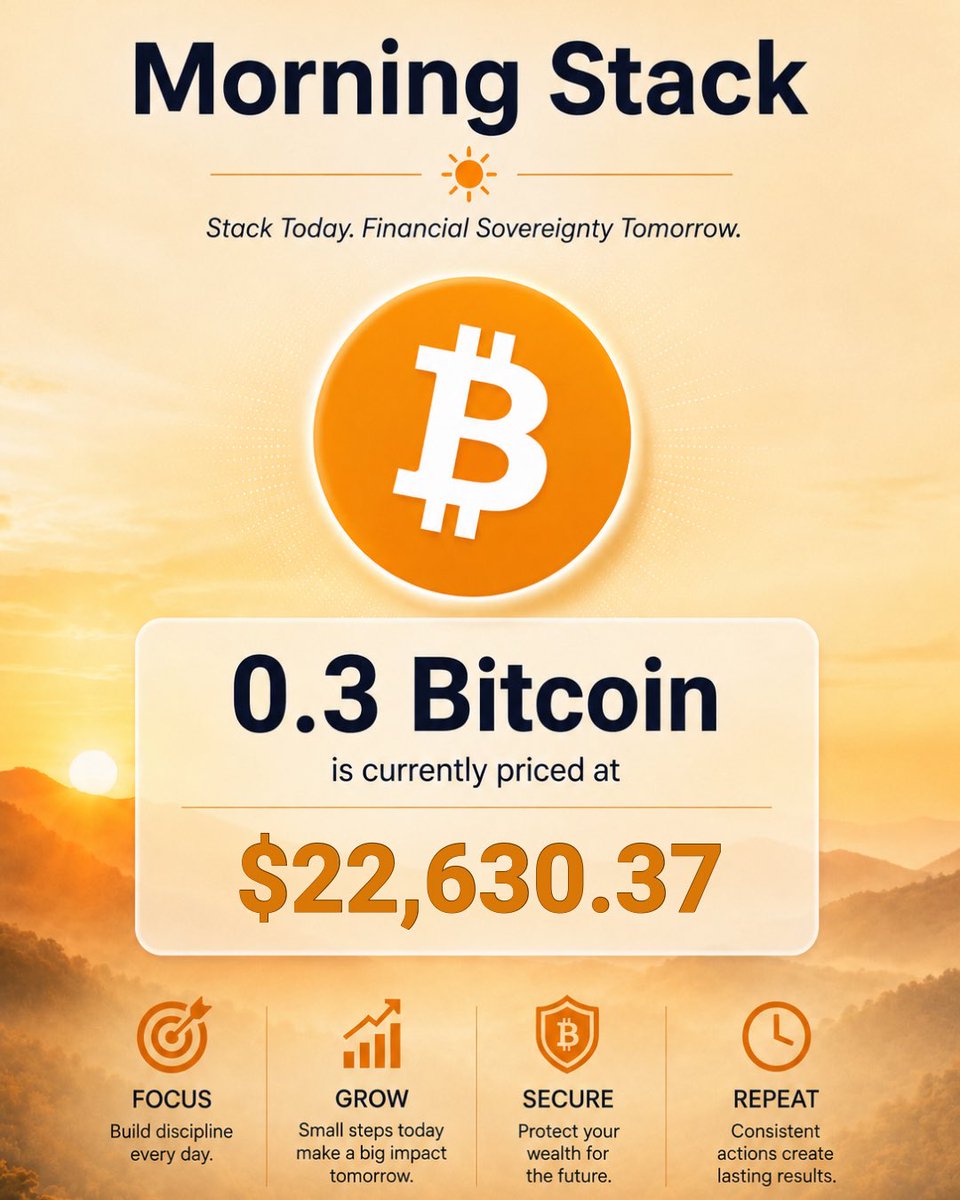 0_3_BTC's tweet photo. 0.3 ₿ 🔸 #Bitcoin #03BTC
0.3 BTC under $23,000.
If you don’t think that’s an opportunity, you’re missing out big time. https://t.co/w5UMAamfL6