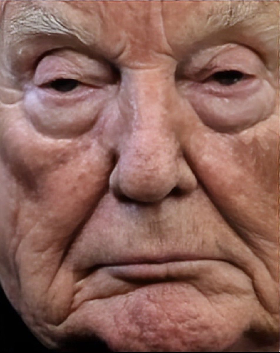 Loca2733Mc's tweet photo. LOOK AT HIM! 

Trump isn’t a savior
He’s a symptom

MAGA isn’t a movement, it’s…
Built on lies
Fueled by fear
Drunk on Power

Trump is nothing but a walking decaying Corpse, and some people, find him sane, strong and tough! 
Trump is MAGAts God! https://t.co/UfHXFkvPLE