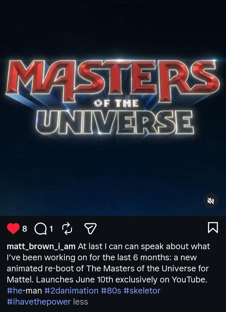 DGSimo's tweet photo. A new animated @mastersmovie series is coming June 10th exclusively to YouTube via @Mattel 

The series was announced in the new issue of the @ToyBook and now Matthew Brown on Instagram announced the animated "reboot" drops June 10th having worked on it! #MastersOfTheUniverse https://t.co/5dmFzNYTjn