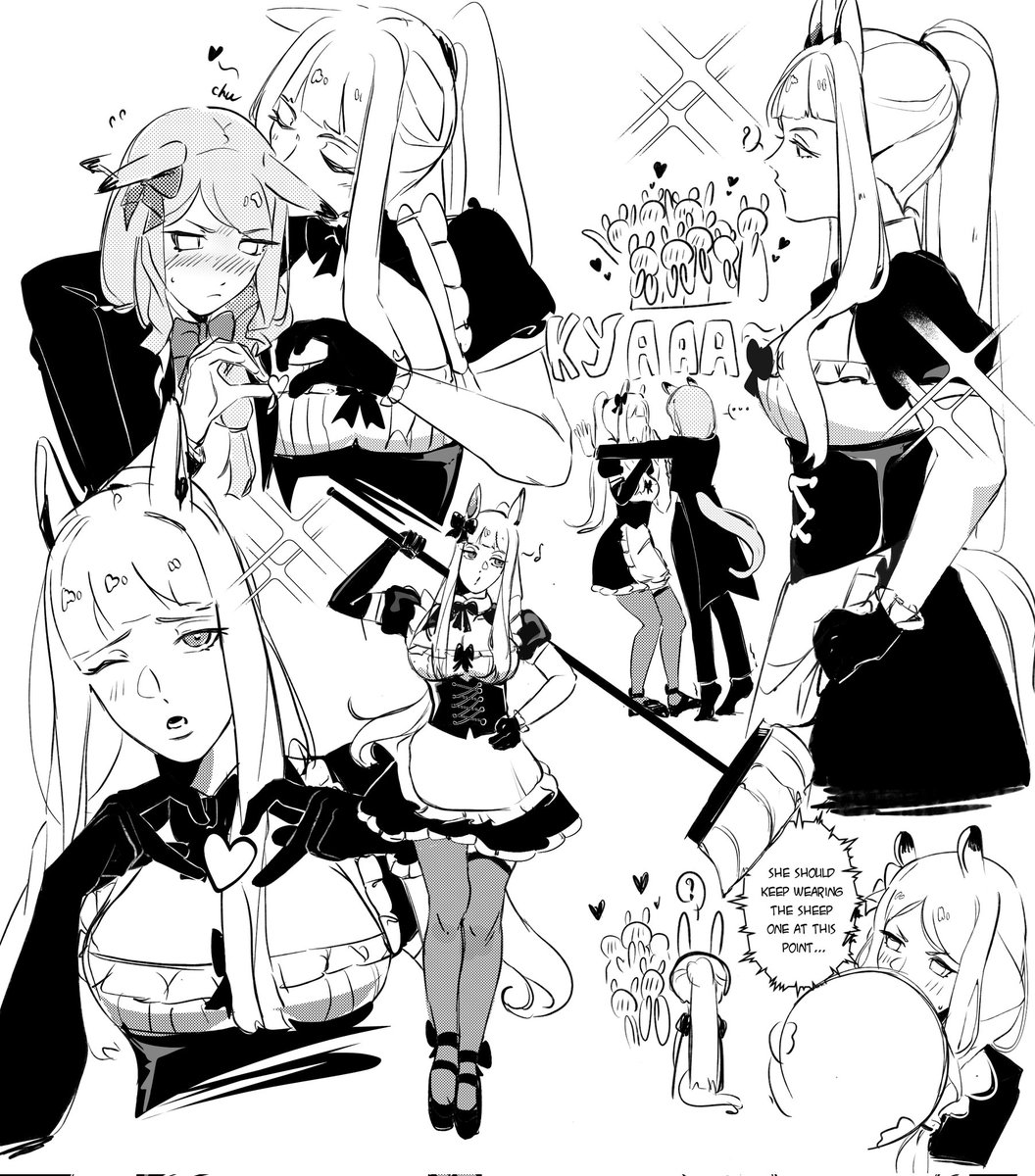 JunClaunce's tweet photo. Some of my sketches abt maid Gold Ship x butler McQueen~
#gorumaku
#ゴルシマック
#ゴルマク https://t.co/45DZLeW3EQ