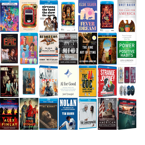 dentonlibrary's tweet photo. This week the Denton Public Library has 315 new books and 44 new movies.  New items include The Super Mario Galaxy Movie, Taiwan Travelogue, Nirvanna, Hoppers, Fever Dream, Ready or Not 2, The Case for America, Epic, Mercy, Cold Storage, and Twinless. https://t.co/7zpsoKJQ9v https://t.co/uwhHHucPjn