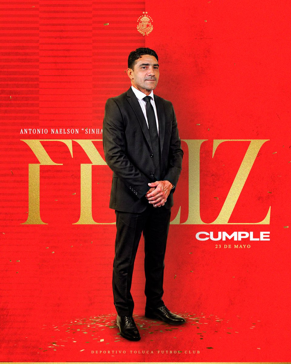 TolucaFC's tweet photo. ¿Por qué tan elegante, Sinha? 🔥Muchas felicidades y muchas gracias por tantas alegrías en la cancha y como directivo 🫡 https://t.co/koMx9X1Xlf