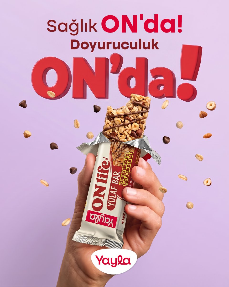 yaylaofficial's tweet photo. Atıştırmalık alışkanlıklarını ONLife Bar ile yeniden şekillendiriyoruz. Çünkü sağlık ON’da, doyuruculuk ON’da!
#Yayla #ONlife #ONlifeBar #Atıştırmalık #Doyurucu https://t.co/7iVYzSFL5S