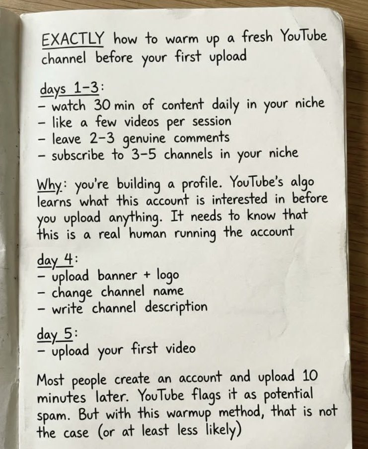 FeyiLux's tweet photo. Your hook, title, and thumbnail strongly affect whether YouTube gives your video impressions or not.

Before retention, watch time, or engagement even matter, YouTube first tests your packaging.

If people ignore your thumbnail and title, impressions slow down fast.

If people click, YouTube keeps pushing the video to more viewers.

This is where channel warming matters.

Warm your channel around your niche so the average audience YouTube tests your videos with are people already interested in that type of content.

That improves:
• CTR
• Watch time
• Early engagement
• Audience matching

Many creators think low impressions mean shadowban or bad luck.

Most times, the packaging wasn’t strong enough to make people stop scrolling, or YouTube tested the video with the wrong audience first.

Below is how to warm your channel properly.