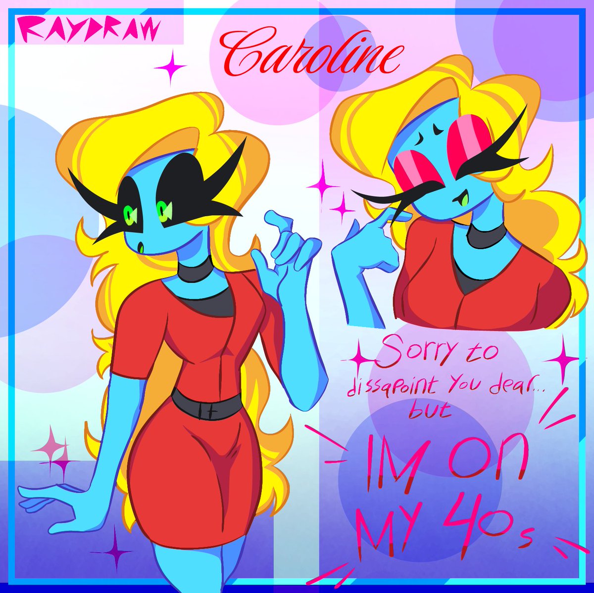 Rayhixentity99's tweet photo. My Sweet Caroline
She's a teacher
An alien
Pushing 46
Very motherly XD
#art #oc #artist https://t.co/yAk5i4Ri03