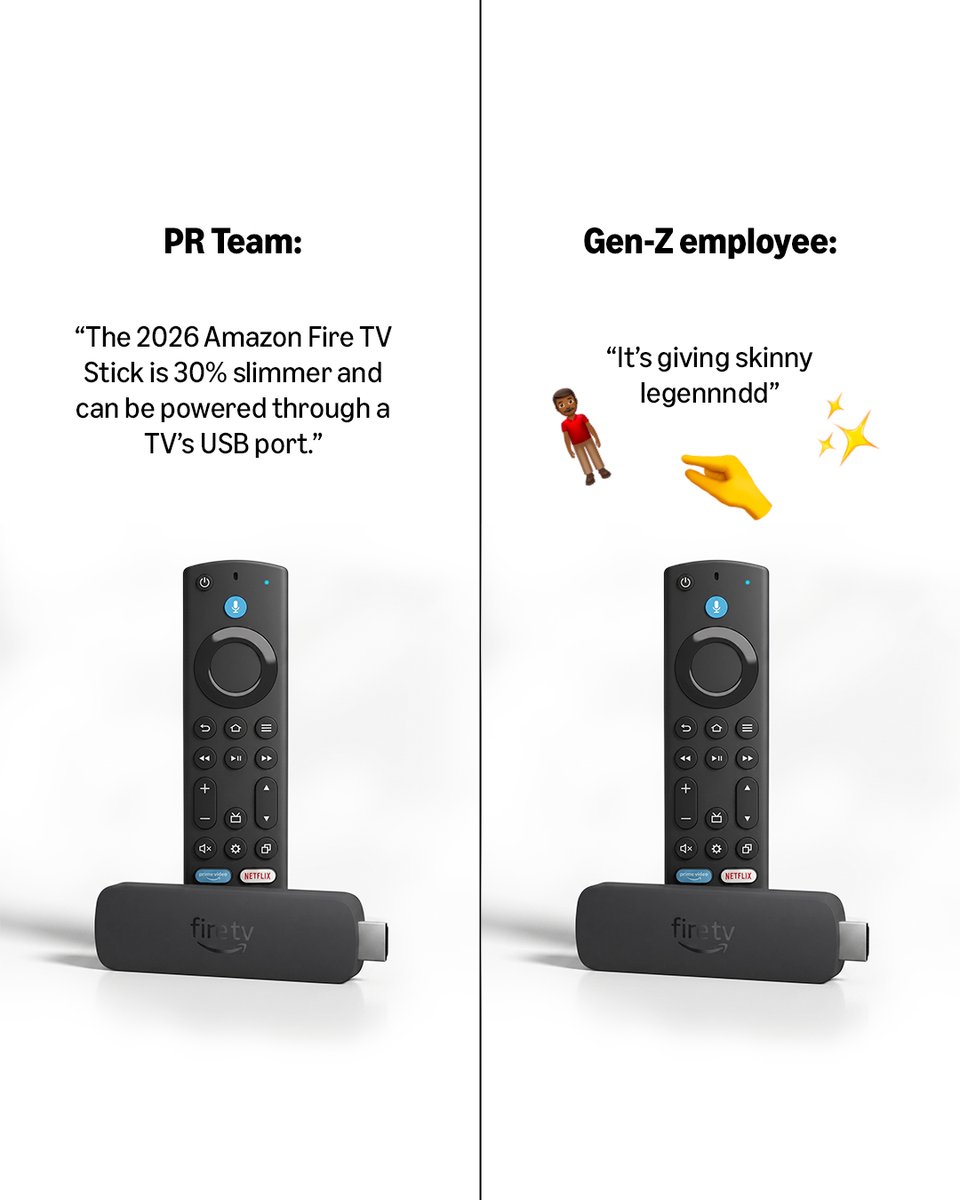 amazonca's tweet photo. HR reps working overtime the minute gen z entered the workforce…

If you relate, tag your gen z coworker below😏
Shop here: https://t.co/bR6hz8cXd2
-
Représentants RH qui font des heures supplémentaires dès que la génération Z est entrée sur le marché du travail…

Si tu t'identifies, identifie ton collègue de la génération Z ci-dessous😏
Magasine ici: https://t.co/bR6hz8cXd2

#GenzEmployees #FoundItOnAmazon #EmployésGénérationZ #TrouvéSurAmazon