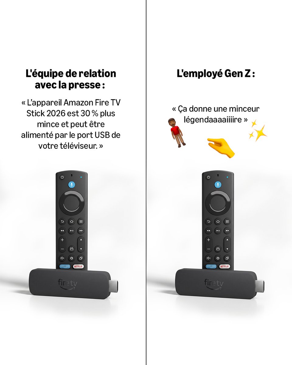 amazonca's tweet photo. HR reps working overtime the minute gen z entered the workforce…

If you relate, tag your gen z coworker below😏
Shop here: https://t.co/bR6hz8cXd2
-
Représentants RH qui font des heures supplémentaires dès que la génération Z est entrée sur le marché du travail…

Si tu t'identifies, identifie ton collègue de la génération Z ci-dessous😏
Magasine ici: https://t.co/bR6hz8cXd2

#GenzEmployees #FoundItOnAmazon #EmployésGénérationZ #TrouvéSurAmazon