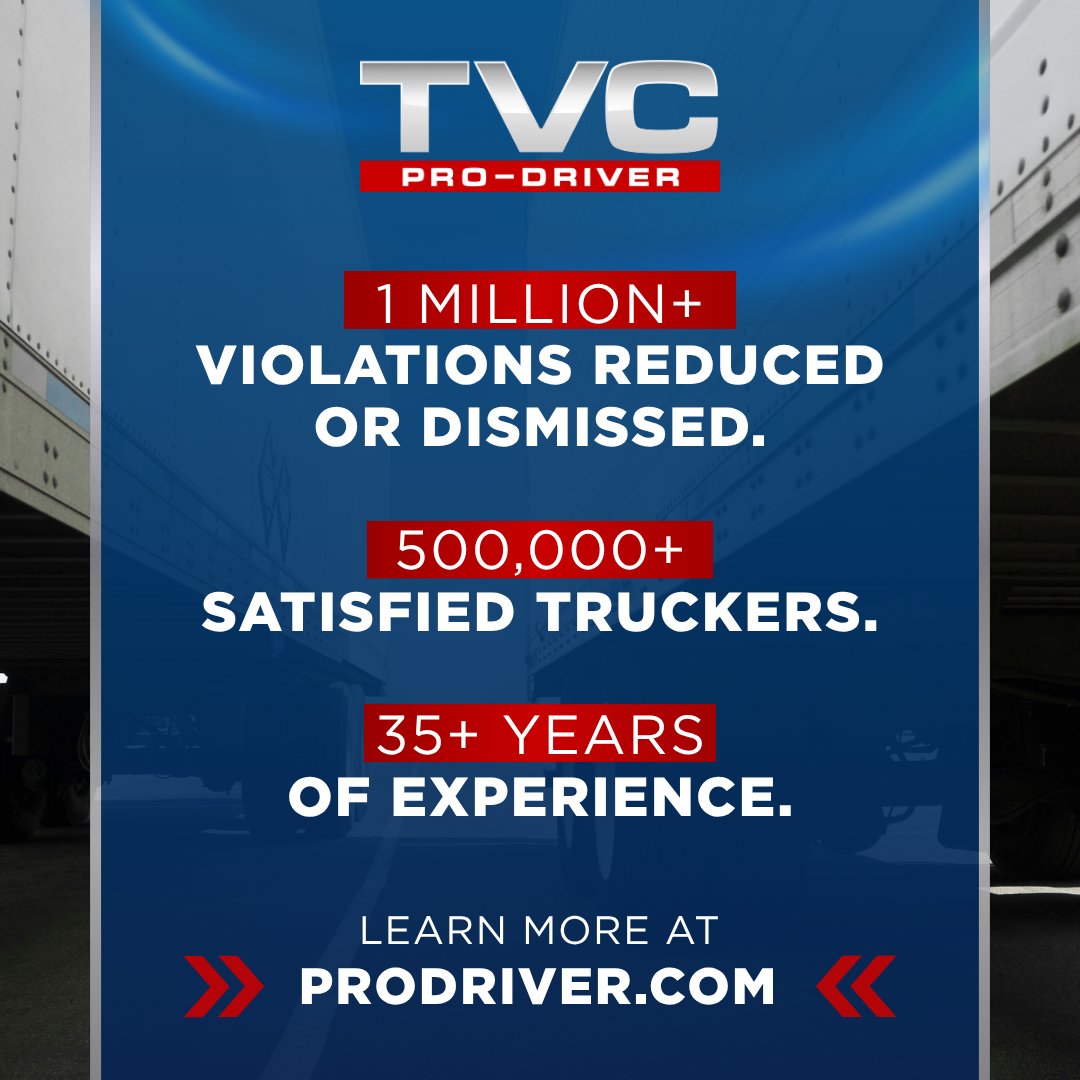 TVCPro_Driver's tweet photo. 🚛 Join the ranks of over 500,000 drivers who have trusted TVC Pro-Driver for the past 35 years! Sign up today and drive with confidence! 💪 https://t.co/l1159L6R4b #ProsBehindThePros https://t.co/YxlyQ4oUT5