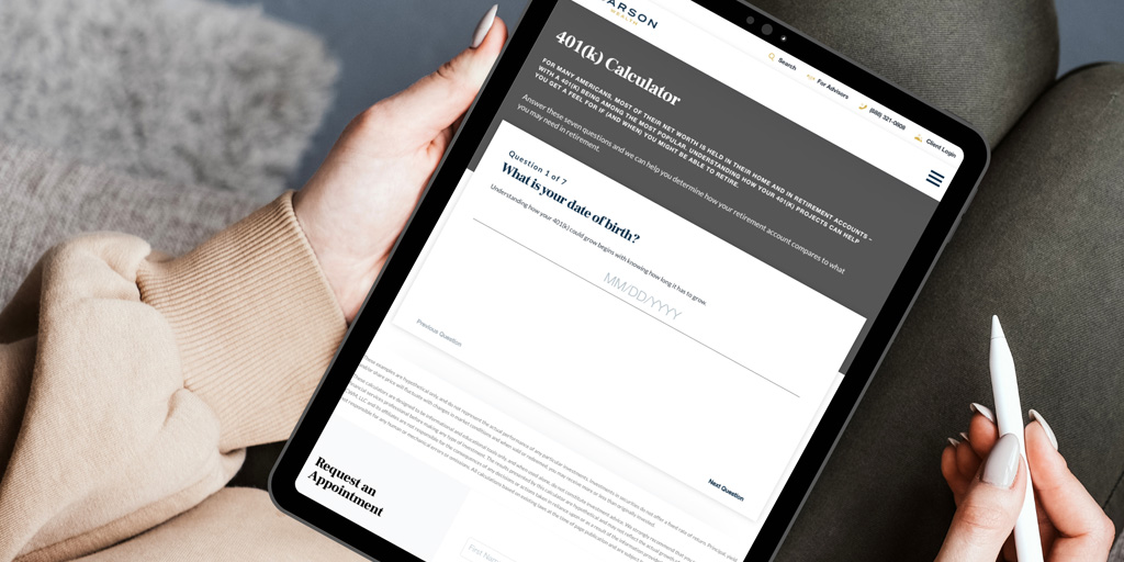 tulsaadvisor's tweet photo. Your 401(k) may play a major role in your future financial flexibility.
 
Our calculator helps you see how your current savings pace could shape retirement later on: https://t.co/yWWDSAGOI8 https://t.co/q6e87u5XA9