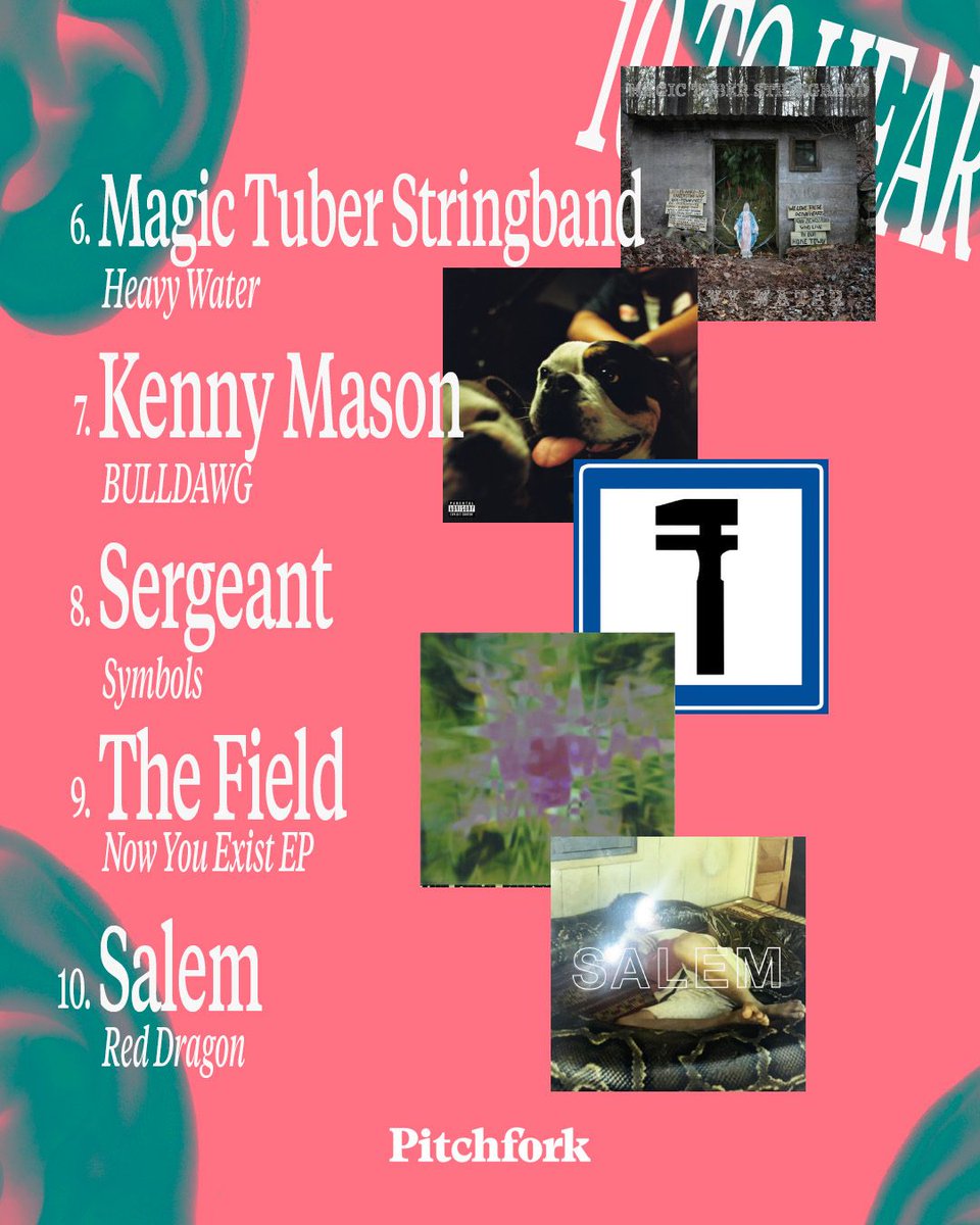 pitchfork's tweet photo. Our 10 highest-rated albums of the week 🔟

Catch up on our top 10 reviews every Saturday with the 10 to Hear newsletter. Sign up: https://t.co/02kNkJEenr https://t.co/B5TGZMlrOJ