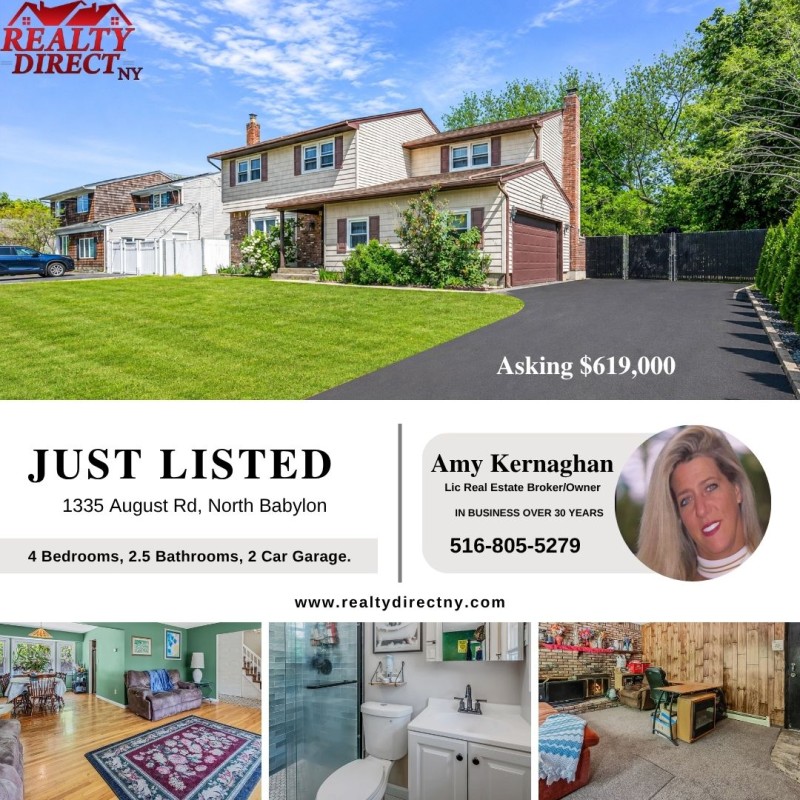 RealtyDirectNY's tweet photo. OPEN HOUSE 
SATURDAY 11-2pm
1335 AUGUST RD, NORTH BABYLON
REALTY DIRECT NY https://t.co/nG5PRq5TtQ