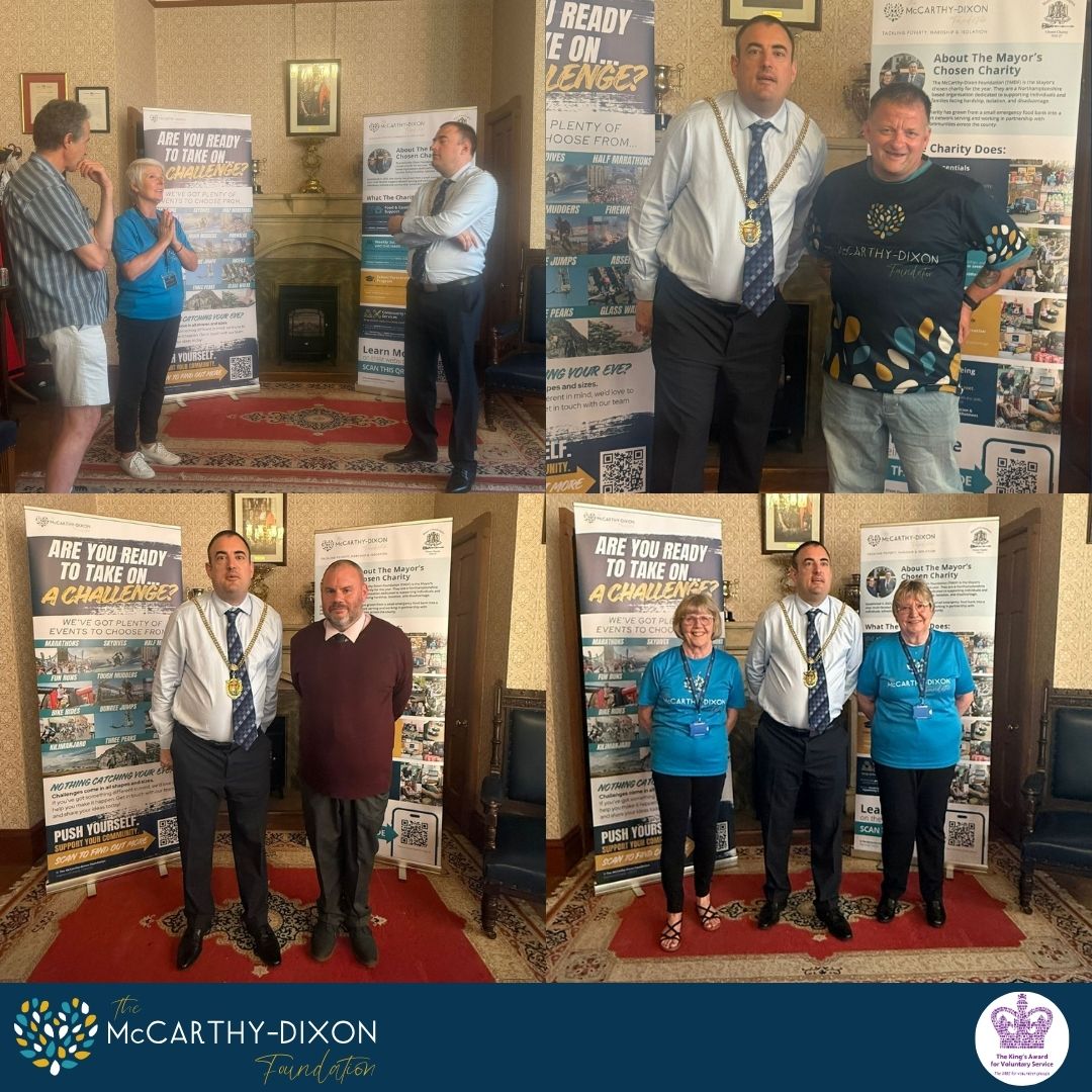 TMDFoundation's tweet photo. Great to meet the Mayor, Councillor Mike Hallam, yesterday 💛

Thank you for choosing to support our charity — we look forward to working together over the next year 🙌✨

#TMDF #McCarthyDixon https://t.co/kmbfdU68I6
