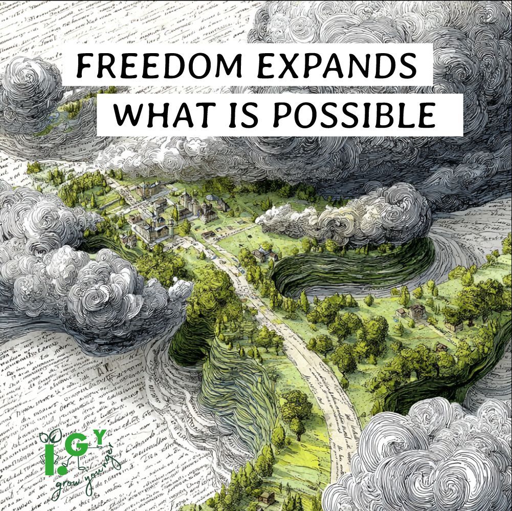 tweetlist's tweet photo. Freedom is cumulative. 📈

Every decision either expands it or reduces it. ⚖️ https://t.co/twQyhcyTxQ