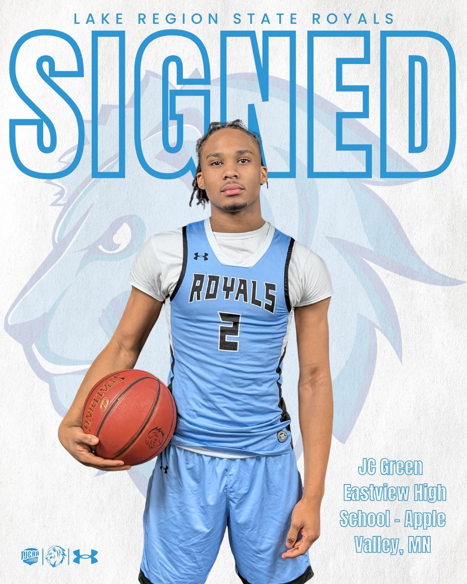 LakeRegionStMBB's tweet photo. The next player to #JoinRoyalty in 2026 is JC Green!

JC is a 6'4 G from Apple Valley, MN where he played at Eastview HS.he averaged 19pts 8rebs 2asts and was a First Team All-Conference player.

Welcome to the #RoyalsFamily JC!

#LiveFromTheLake https://t.co/zcQMP3pZ0b