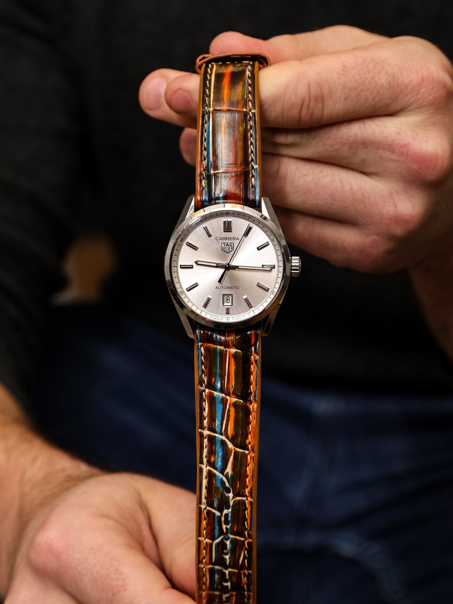 wisstraps's tweet photo. The Picasso Patina Alligator Leather Watch Strap brings bold texture and color that’s impossible to ignore.
#wisstraps #wiswatchstraps #alligatorstrap #exoticstraps #watchstyle https://t.co/EecZT1qP04