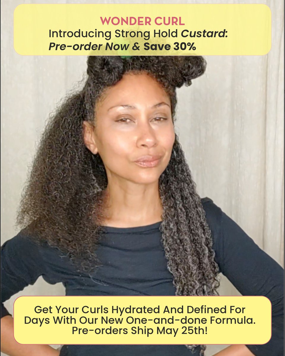 wondercurl's tweet photo. Last Day to Pre-Order Strong Hold Custard and save 30% with code CUSTARD until May 23rd. Don’t miss out—shipping starts May 25th https://t.co/epCr5B6CkT

#wondercurl #wondercurlproducts https://t.co/cynPqjBrcY