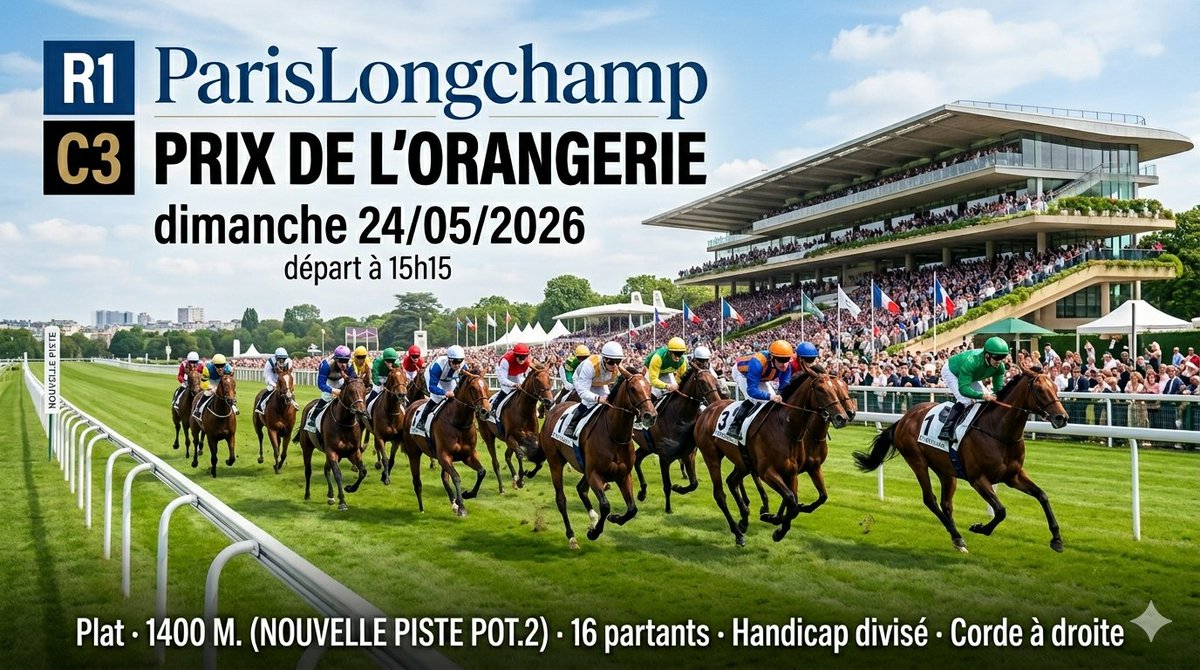 MonQuinte's tweet photo. 🏆 LE VERDICT DU JOUR PRIX JOURNAL WEEK-END — ENGHIEN 
Arrivée : 5 — 6 — 3 — 2 — 4
Victoire autoritaire de KATCHI QUICK (5), malgré un parcours le nez au vent. 
KISS ME HONEY (6) prend la deuxième place après une belle résistance. 
Le tournant de la course fut l'arrivée en trombe d'OMERTA BOKO (14), initialement troisième, mais disqualifié après enquête pour sa faute au départ.
 KEMIA DU CHENE (3) hérite ainsi de la troisième place, devant XERAVA C.D. (2) et DIABEL (4).

PODIUM DU DÉFI
🥇 @lebriard1103 (68 pts)
🥈 @davric376 (38 pts)
🥉 @ElisaGollin, @fcgb72, @mathieumousseau, @Ryko14 (29 pts)

🏇 L'INDICE TURF

Le coup de sang (et de dépit)  d'OMERTA BOKO (14) 
Il a réalisé le numéro de voltige de la journée : fautif dès le départ, il a dû fournir un effort colossal pour recoller au peloton dans le wagon de trois avant de finir en trombe. 
Son passage sous le poteau à la troisième place était impressionnant, mais la sanction est tombée sans appel après enquête : disqualification. 
Un espoir immense suivi d'une douche froide pour ses supporters.

La solidité récompensée : KATCHI QUICK (5). 
Alors que beaucoup auraient craqué avec un tel parcours "le nez au vent", il a fait preuve d'une résilience rare, dominant son sujet avec une autorité incontestable dès l'entrée de la ligne droite.

📅 DEMAIN : CAP SUR PARISLONGCHAMP !
R1 - C3 PRIX DE L'ORANGERIE 
⏱️ 15h15 · Plat · 1400 m · 16 partants · Handicap divisé · Corde à droite

ℹ️ Et aussi la publication du classement du podium général avant la grande finale du 31 mai.

#MonQuinte #MonQuinte230526 #Turf #Quinte #Enghien #ParisLongchamp