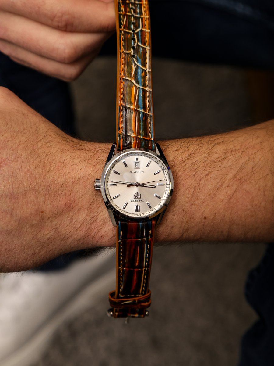 wisstraps's tweet photo. The Picasso Patina Alligator Leather Watch Strap brings bold texture and color that’s impossible to ignore.
#wisstraps #wiswatchstraps #alligatorstrap #exoticstraps #watchstyle https://t.co/EecZT1qP04