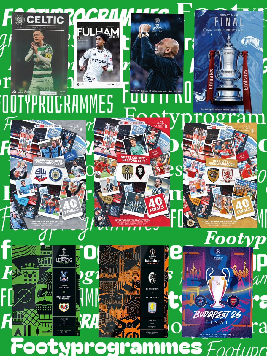 Footyprogramme1's tweet photo. Another busy weekend at Footyprogrammes  HQ. Roll on June , oh no World Cup. https://t.co/rFlsvOKQrx