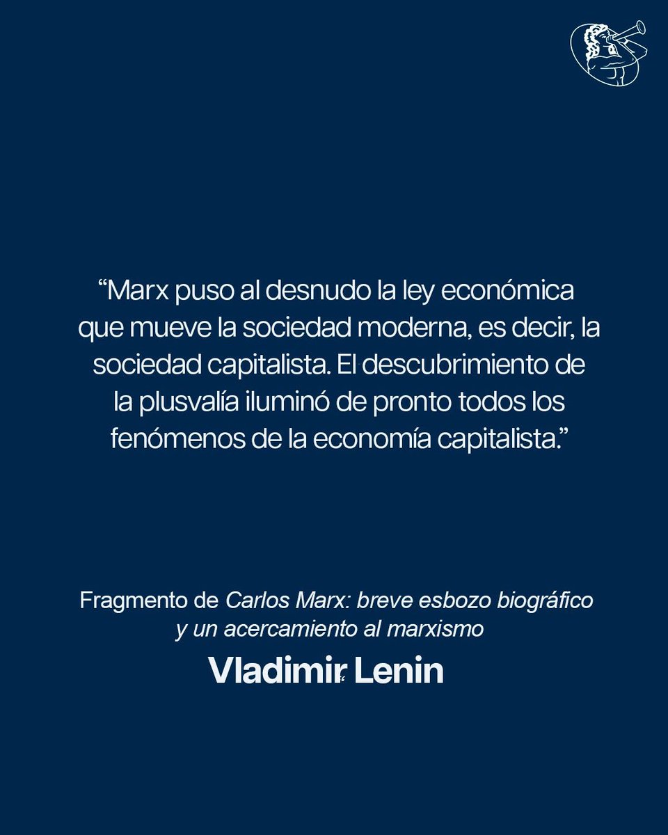 Ed_Estentor's tweet photo. ¡Descubre al hombre que cambió la historia! 📚

Sumérgete en la vida y las ideas de Carlos Marx con el brillante esbozo biográfico escrito por V. I. Lenin. 

Una introducción perfecta y clara para entender los fundamentos del marxismo y su impacto en el mundo. 

#marxismo #lenin https://t.co/8rj0tZWgiG