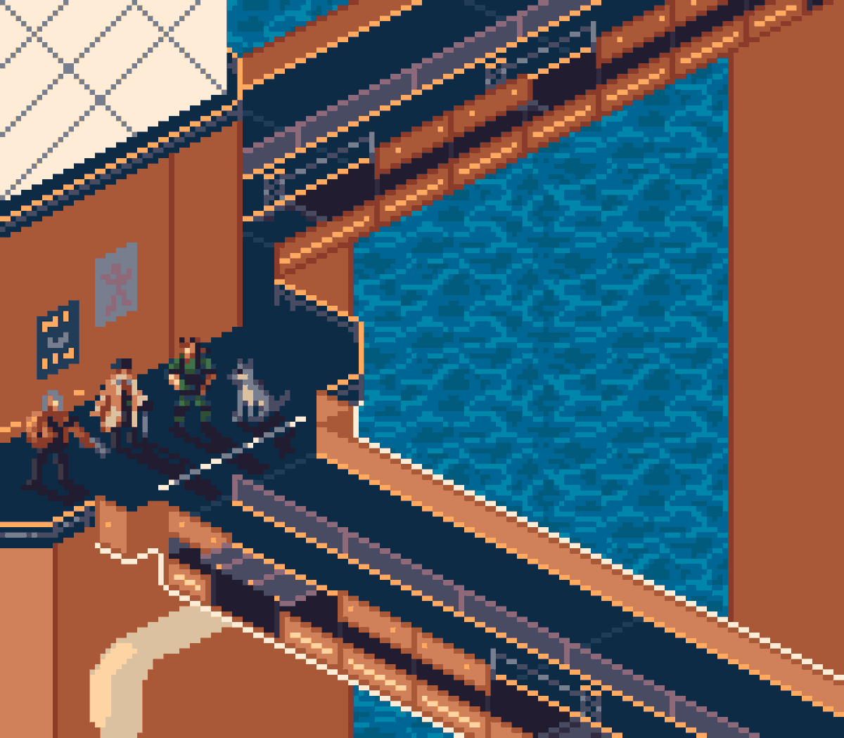 kuwogaki's tweet photo. "...we're not junkyard hounds. We're Diamond Dogs."

#metalgearsolid #mgs #pixelart #ドット絵 https://t.co/lBxTiH0Obn