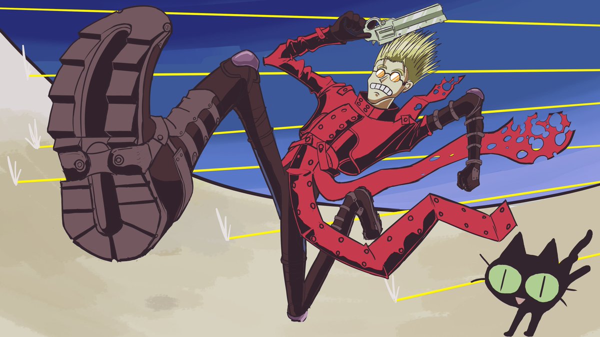 Linkins95's tweet photo. My Trigun fanart https://t.co/A6wFx90rCA