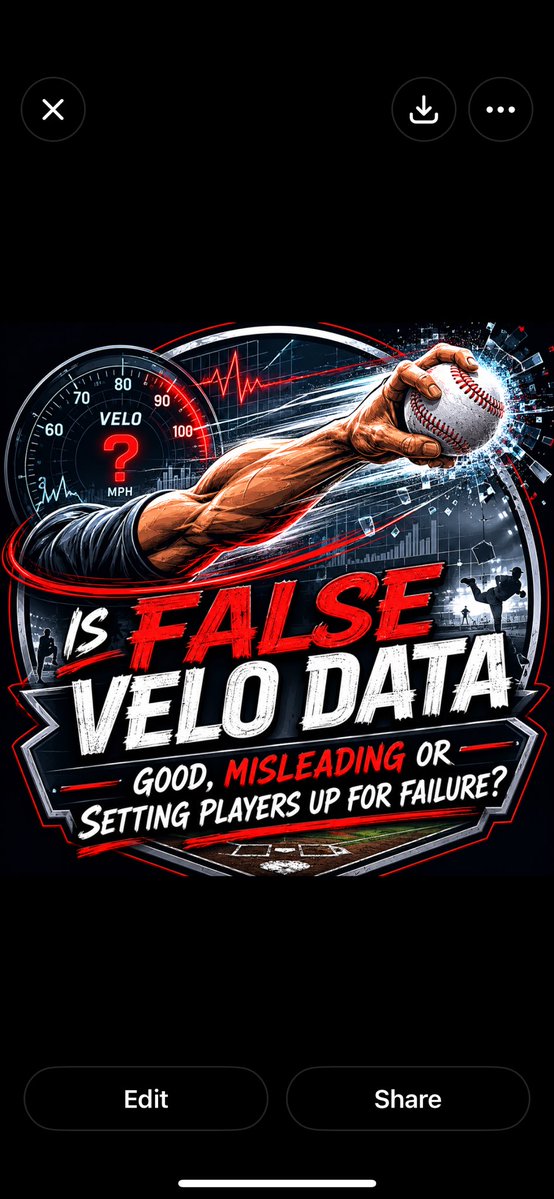 BaseballUCT's tweet photo. Saw 12 high school arms over the past 3 days…
 Only 3 “Velos” were even close to what throwing facilities and scouting services have been claiming these pitchers throw.

Maybe it’s time to start posting the walk rates, injury histories, and how many players are getting shut down from unhealthy arms too…

Velocity without command or durability means nothing. 

And maybe live bullpens in December, January, and February shouldn’t be treated like it’s midseason either. 
 A healthy arm in July matters a lot more than a radar gun in January. #developsmart #develophealthy #truthfuldata #matters