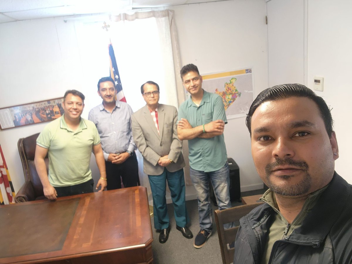 NPI_global's tweet photo. NPI Chair @DhakalKhagen met Maryland State Delegate @harry4maryland during his US visit, joined by ANA President Khagendra Adhikari. Discussion focused on diaspora engagement, knowledge diplomacy, external voting, and strengthening global Nepali networks for Nepal’s development. https://t.co/ADypmnXZSc