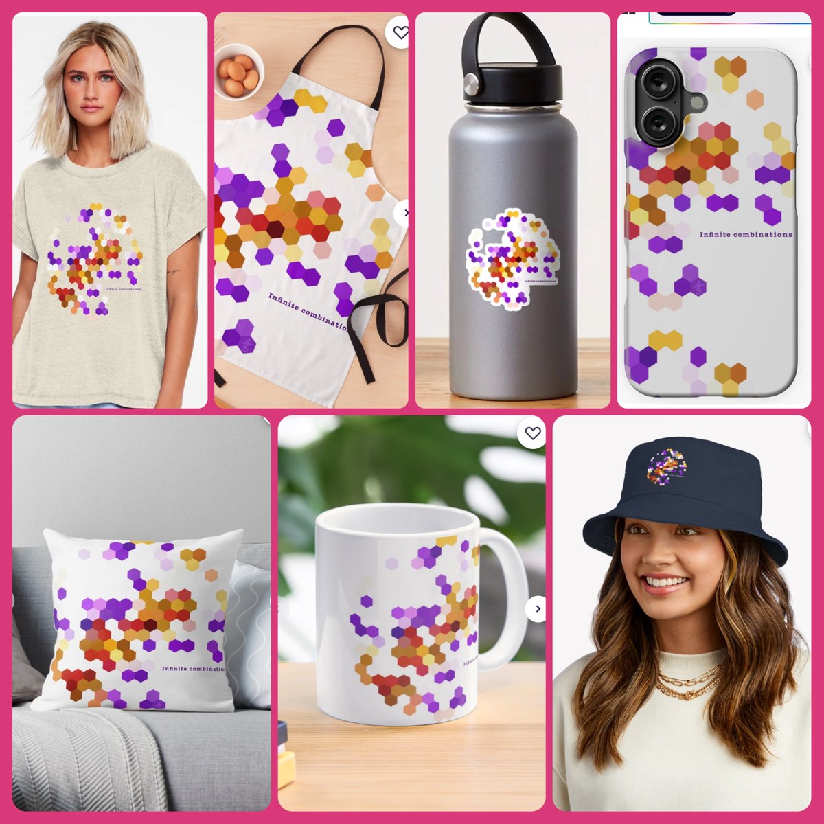 piercelinetheme's tweet photo. “Infinite Combinations”

A colorful abstract artwork built from endless hexagon combinations.
Modern, geometric, and full of possibilities.

🛒https://t.co/eQiv5nhRog

Now available on shirts, stickers, phone cases, and more!

#Redbubble #AbstractArt #GeometricArt #Hexagon https://t.co/aSUuh9j8Y6