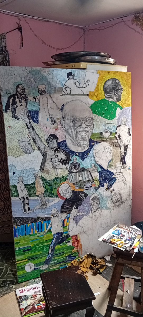 damiskid135's tweet photo. Yeah....the process might be slow but then, quitting won’t speed it up!
I won't give up!!! ✌️
#PeterObi
#collagePainting
#MixMedia https://t.co/Nzgf4IW1Ki