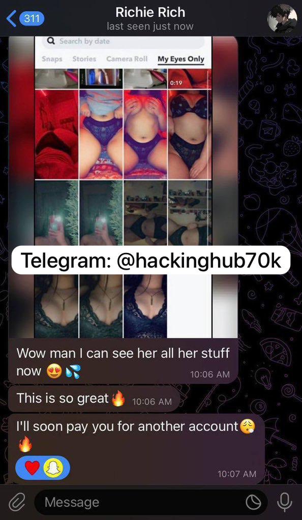 HACKING-snap/insta/fb/whatsapp. etc 💯 tweet media