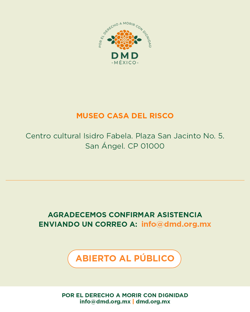 DMD_MX's tweet photo. Te esperamos el 26 de mayo en el Centro Cultural Casa del Risco, en San Ángel.  Abierto al público en general. 

Debemos visibilizar este tema, que exige mayor atención en México. 

Testimonios de madres y padres, personal de salud, criminólogos y forenses. 

#DMDMexico https://t.co/4EcPwU2JhQ