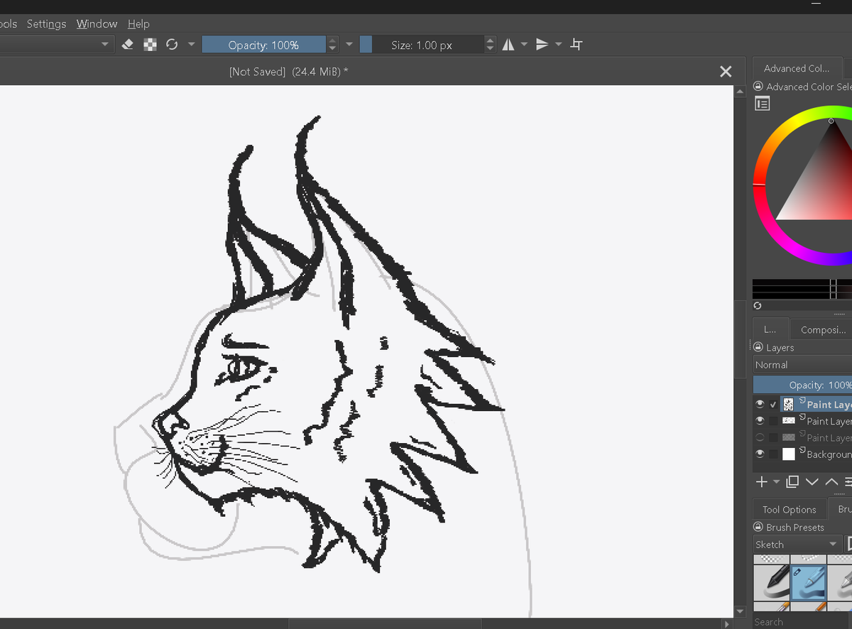 KronosEther's tweet photo. Was trying to sketch a house cat, but drew this "accidentally"

@arojinle1  sir, can any of your followers tell me what animal is this?

Tips: a.k.a "Ghost of the forest"

Small airtime money for lucky answer. https://t.co/PlYn1BTK5z