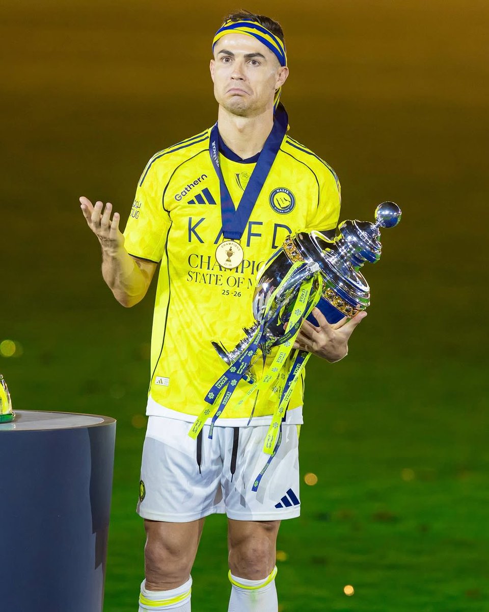 aakilmohammed07's tweet photo. Saudi Pro League champions…!
Written by the GOAT. 🐐 

This meant everything to our captain… and seeing my man happy with the league trophy makes me truly happy too…🥹❤️ https://t.co/coYYHqmA4G