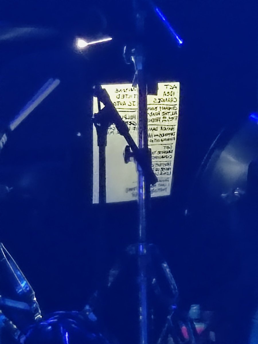 marcusa's tweet photo. The set list for tonight https://t.co/herA3f3V3j