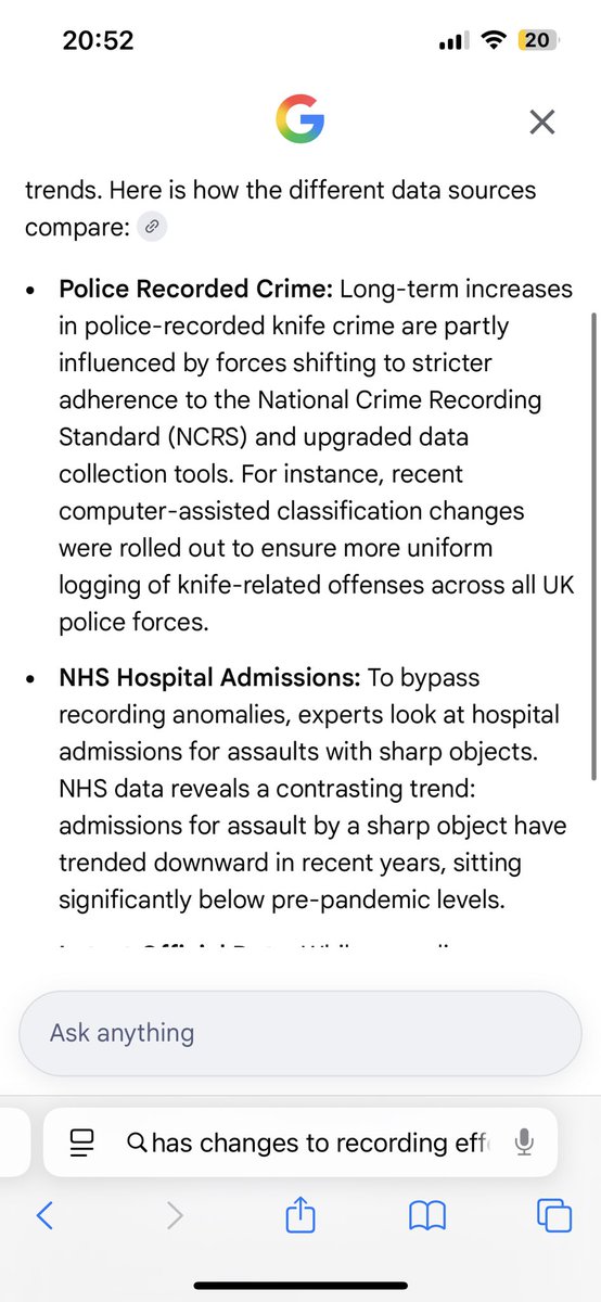 Dan_F23's tweet photo. @Fredsmoo1 @LeilaniDowding @Keir_Starmer Fair enough they did change the recording system. However knife crime is definitely dropping we know from hospital admissions. https://t.co/sB6ssGhZrh