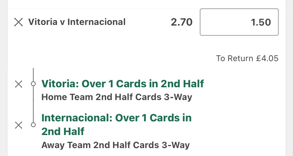 MJFooty_Tips's tweet photo. 🇧🇷 Serie A
🗓️ 23/05/2026
📈 1.95, 2.05, 2.10, 2.70 (Bet365)
💰 2.0, 2.0, 2.0, 1.5 units https://t.co/MMJcultedw