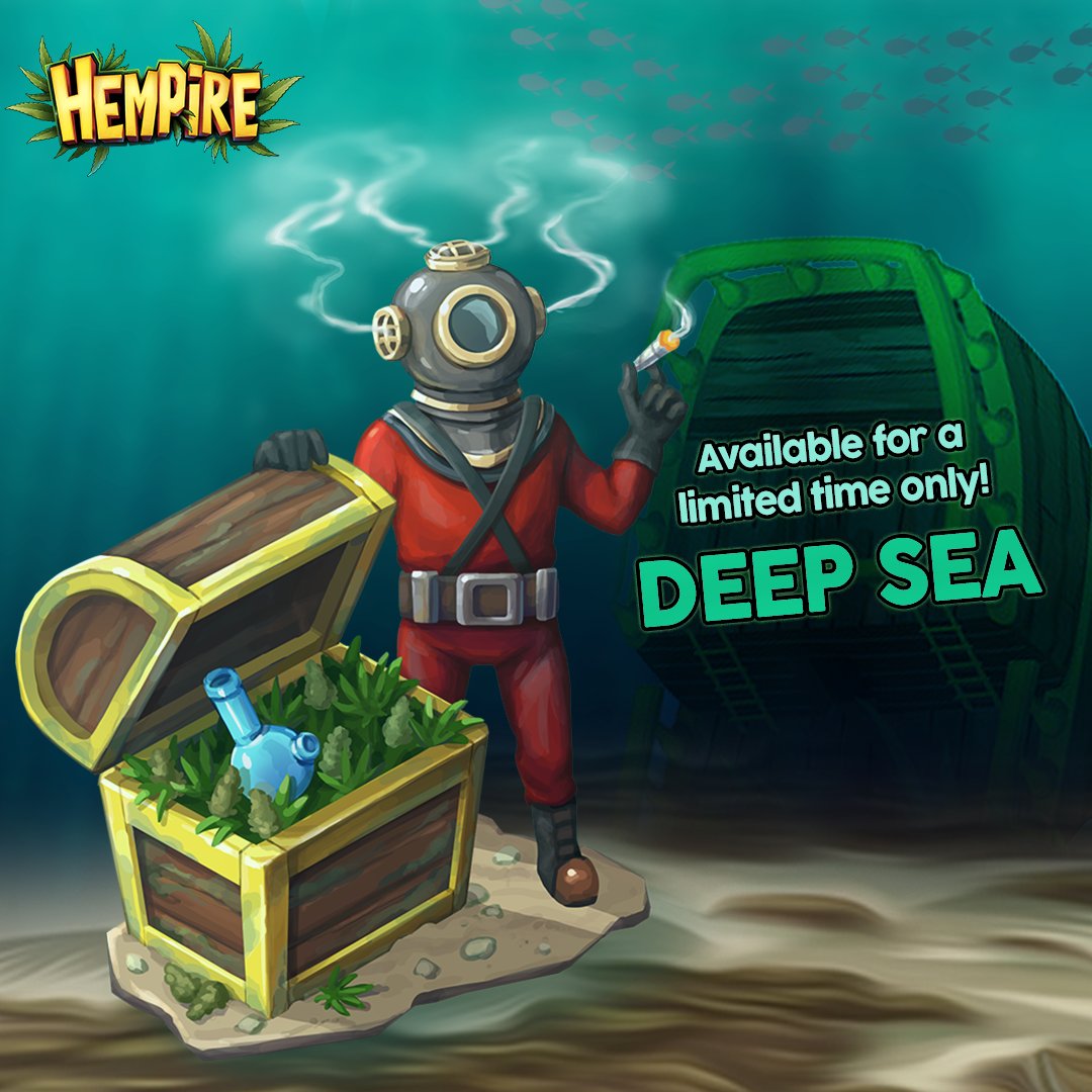 Hempiregame's tweet photo. They call him the scuba-dabber 😎
We hit the motherload! From the depths of the murky water, the Deep Sea Stoner statue emerges! Make sure to grab yours from MAY 23-26 🏊‍♂️

Ready to toke on a new challenge? Download Hempire today!
https://t.co/c3e72LPH4p

#hempiregame #hempire https://t.co/to9ZG3J7GA