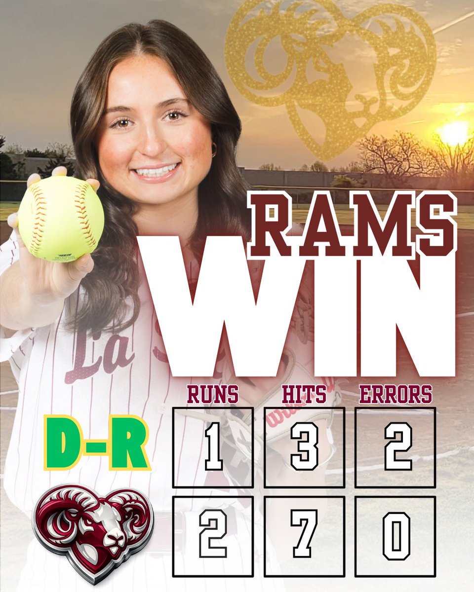 LSAsoftballRI's tweet photo. LSA 2 — Dighton Rehoboth 1.
20th Win of reg. season in a dogfight of a game, led by ace P @haileyvigneau26; CG 7 inn, 4K/1BB, 1 ER. Scored our runs on the first and last ABs of the game. 
🥎Sell: 2-3, leadoff HR
🥎Moran: game winning hit/RBI in bottom of the 7th
🥎Broomfield 2B
@jpsmollins @KMooreTV @GlobeSchools @BosHeraldSports @WBSportsRecaps @CamMerritt_News