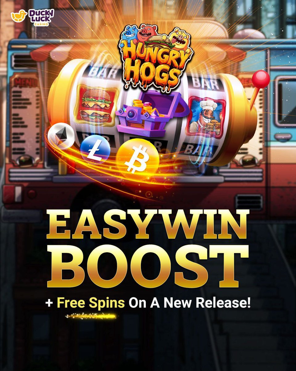 DuckyLuckCasino's tweet photo. π·π₯ Hungry Hogs Free Spins are live: https://t.co/BCxFa7BZ1q
What's your favorite food truck food? ππ
#HungryHogs #BonusBoost https://t.co/LCWT3t0lbd