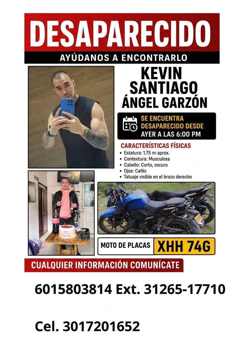 castellanosfj's tweet photo. #URGENTE

Servicio Social:

Persona DESAPARECIDA en Bogotá

Por favor COMPARTIR 👇

@FiscaliaCol @PoliciaBogota @SeguridadBOG https://t.co/4xLSn1LIjN