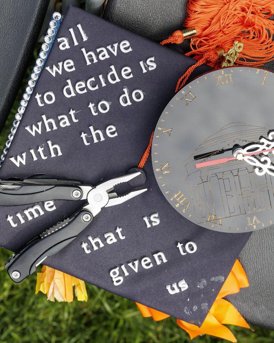 UVA's tweet photo. Some of our favorite works of art from last weekend. 🧡🎓 https://t.co/t46Vd8Awcd