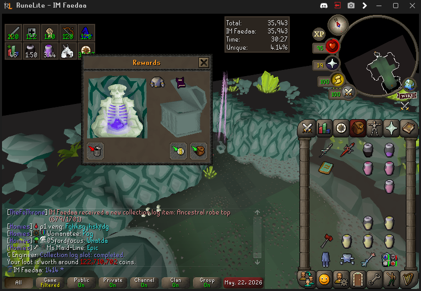 FaedaaTV's tweet photo. rewarded after coming back from leagues. First purple on the account https://t.co/aws2uPN98U