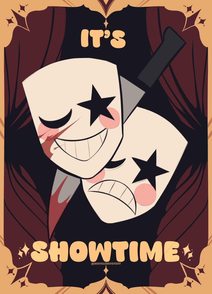 InkySlinkyStuff's tweet photo. ✨ It’s Showtime ✨

I wanted to make a poster type thing as if Ink had her own event going on lol 
#theoutlasttrials #theoutlasttrialsoc https://t.co/sbmMlU9eX8