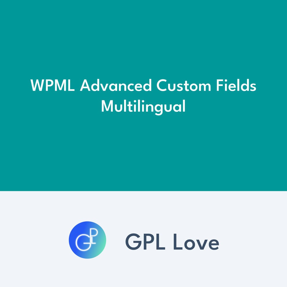LoveGpl's tweet photo. WPML Advanced Custom Fields Multilingual 2.2.4
Only 4.59 
https://t.co/WaKRT3fJkX

#Multilanguage #Plugins #WordpressPlugins #WPML https://t.co/glb9azssMR