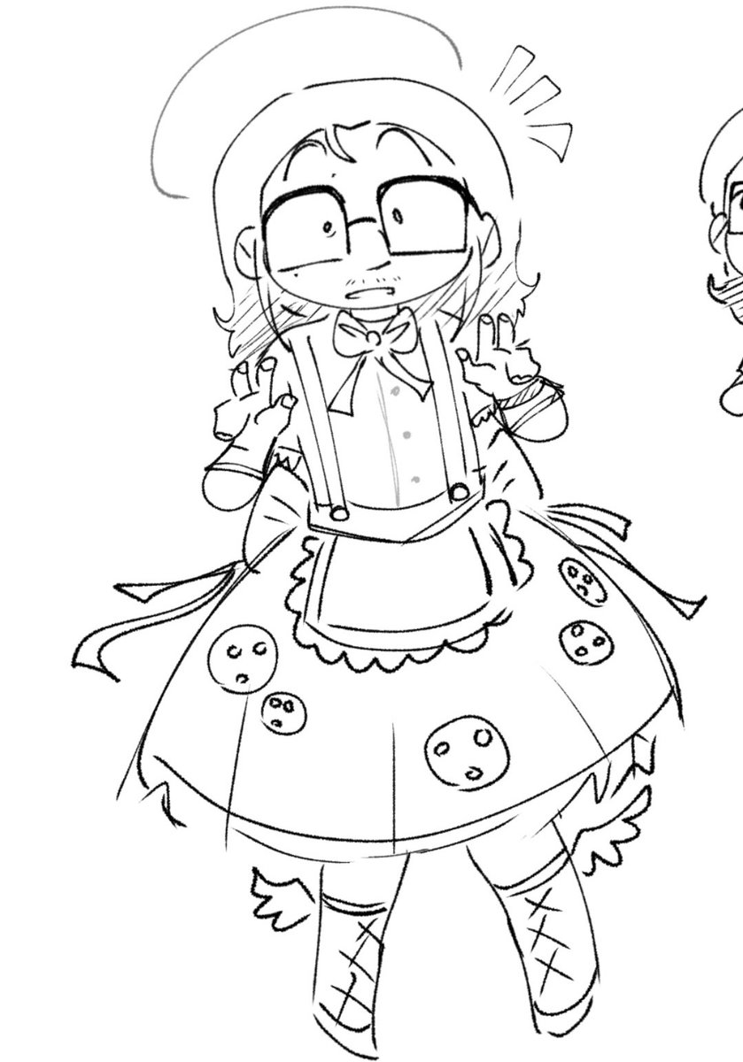 jollyyae's tweet photo. when your in artblock so you just doodle your fav character as a magical girl. fuck my chud life https://t.co/KZmAB2SBli