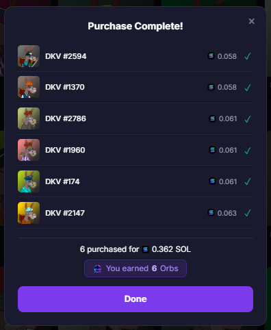 live4fun67's tweet photo. Thank you to whoever floored these @SolDonkeyverse
 😘 Very smooth purchases on @OrbisOnSOL 😘

These stubborn Donkeys are staked on @GotmLabz and  earn me daily $GOTM 🤑🤑🤑 https://t.co/LsTJfFSZmS