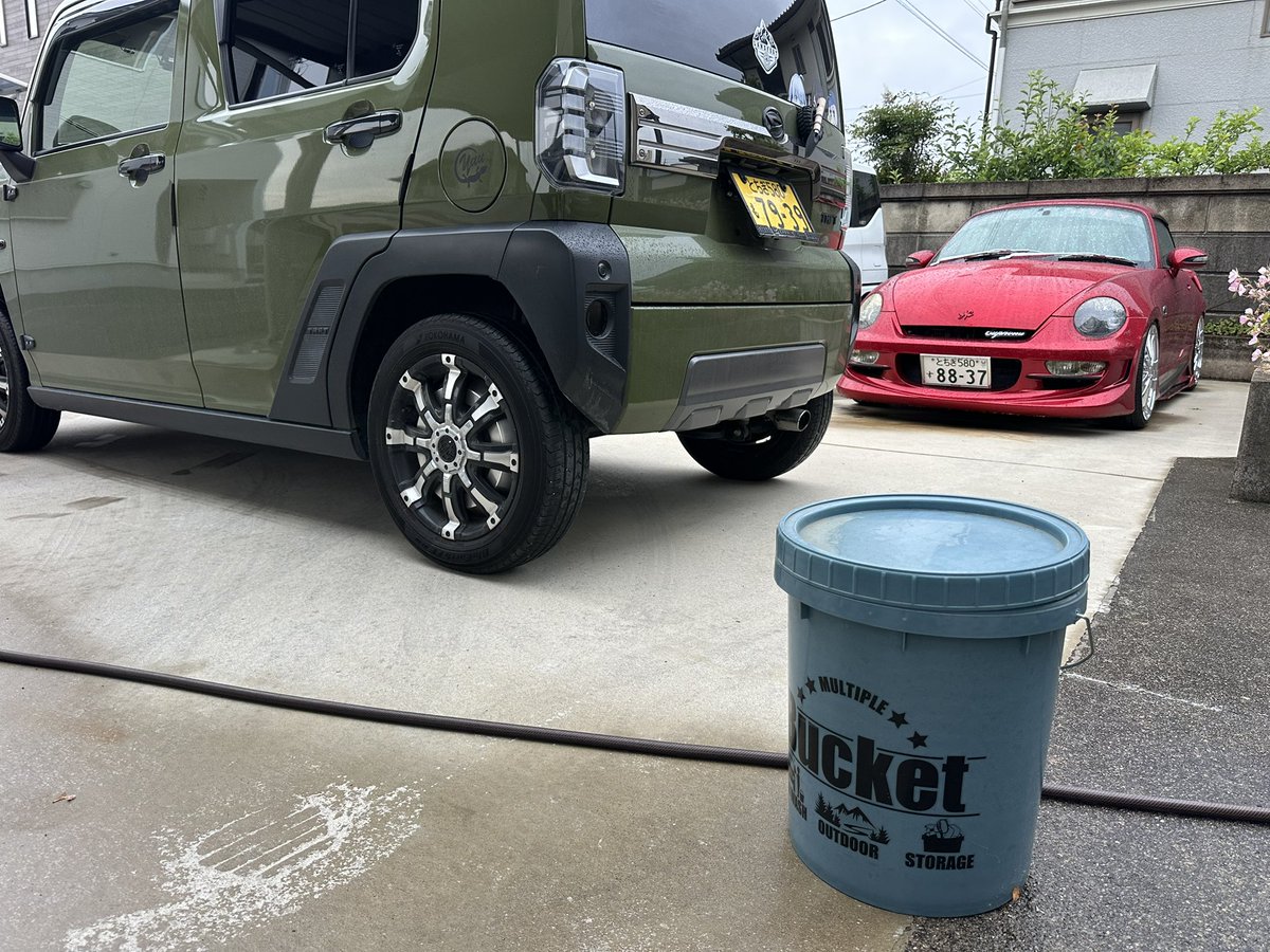 copen125's tweet photo. 早朝洗車！
涼しくていい😇 https://t.co/nxXfX276Xt