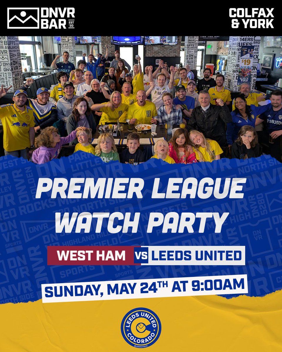 LeedsUTDCO's tweet photo. Come celebrate a successful season with us @DNVR_Sports bar tomorrow! #MOT https://t.co/voUNTMrefJ