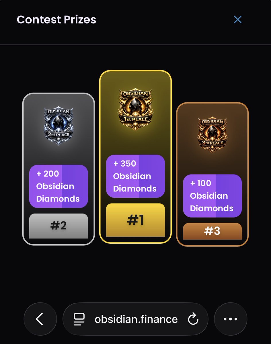 VenoStrat's tweet photo. Trading Competition 🏆 
On https://t.co/WbmNYJUUiK 💰 

1. 350 💎 
2. 200 💎 
3. 100 💎 

Duration = 7 Days ⏰ 

You dont have enough 💎 

Swap 21 💎 for a Mystery Box 🎁 
#Crofam $OBS $VENOSTR ⚡️ https://t.co/HZnh381by0